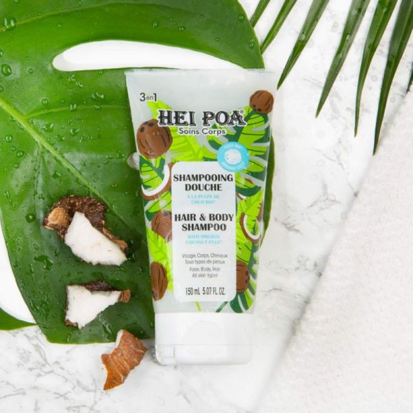 Hei Poa shampooing douche visage, corps & cheveux 150ml