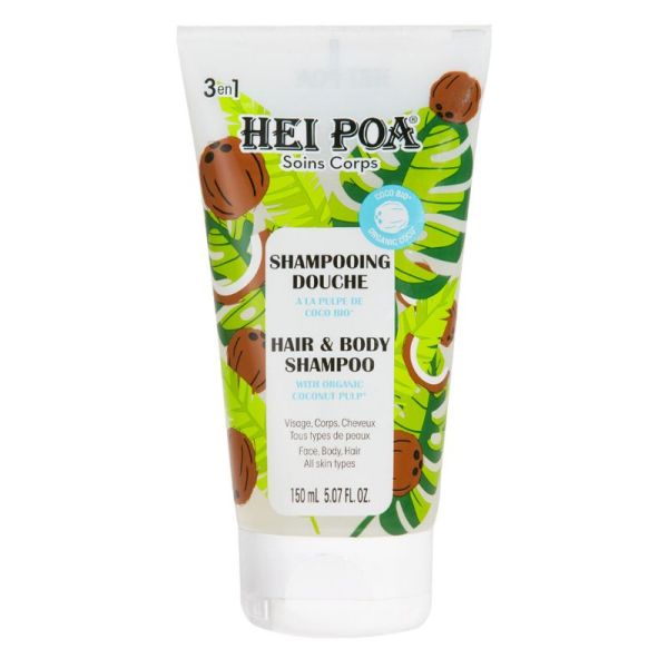 Hei Poa shampooing douche visage, corps & cheveux 150ml