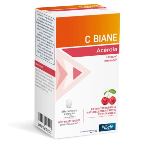 Pileje C Biane Acérola 60 comprimés