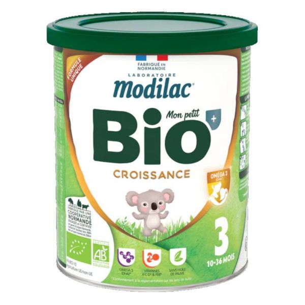 Modilac Bio Croissance lait 3ème âge 10-36 mois 800g