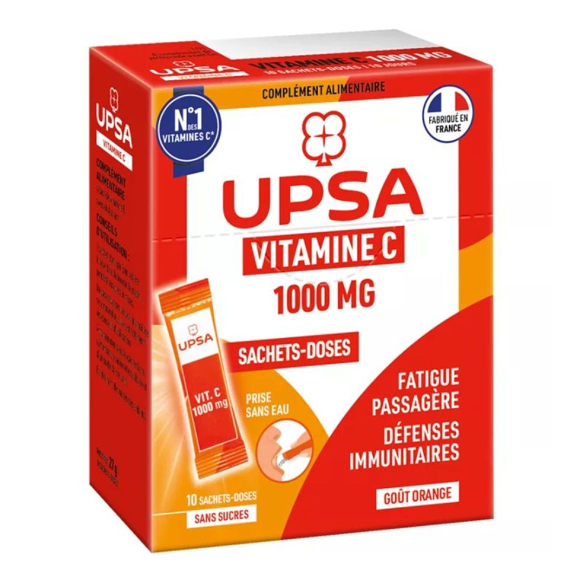 UPSA Vitamine C 1000mg 10 Sachets doses upsa-vitamine-c-1000mg-10-sachets-doses