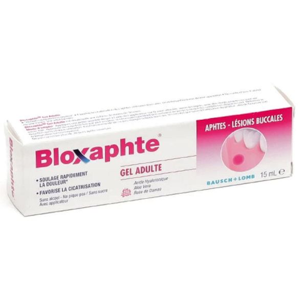 Bausch & Lomb  Bloxaphte gel adulte aphtes lésions buccales 15ml