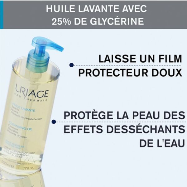 Uriage Eau Thermale huile nettoyante visage et corps 500ml