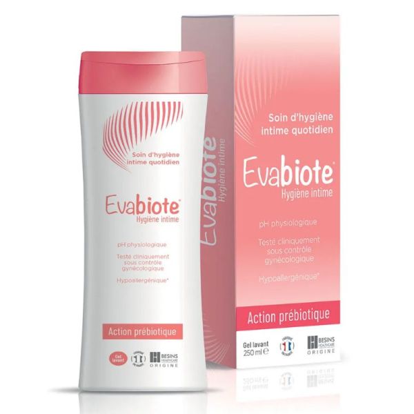 Evabiote gel moussant intime à action prébiotique 2x250 ml