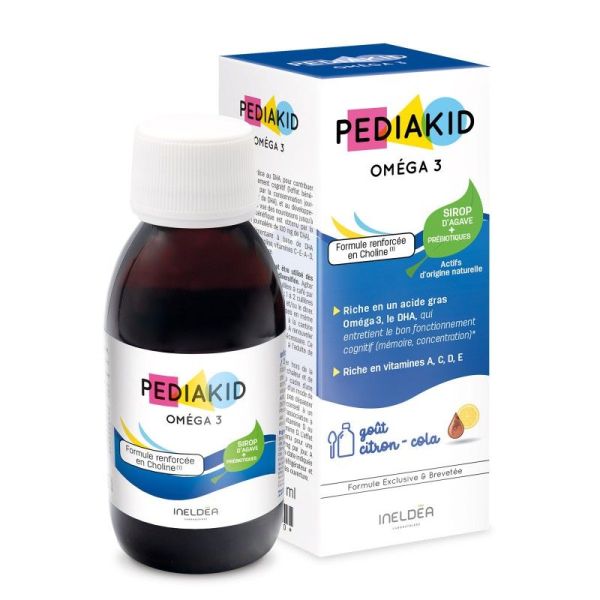 Pediakid Omega 3 Sirop Gout Citron Cola 125 ml