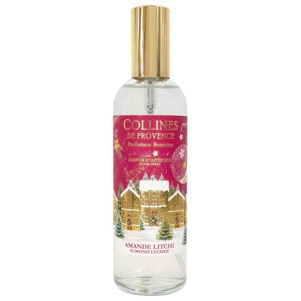 Collines de Provence Parfum d'Intérieur de Noël Amande Litchi 100ml