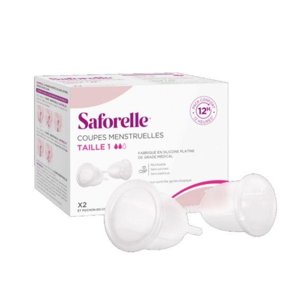 Saforelle Coupe Menstruelle Taille 1 X 2