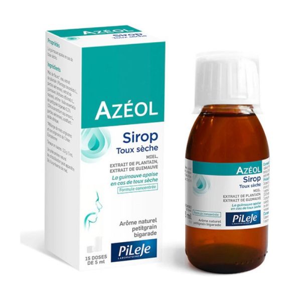 Pileje Azéol sirop toux sèche miel 75ml