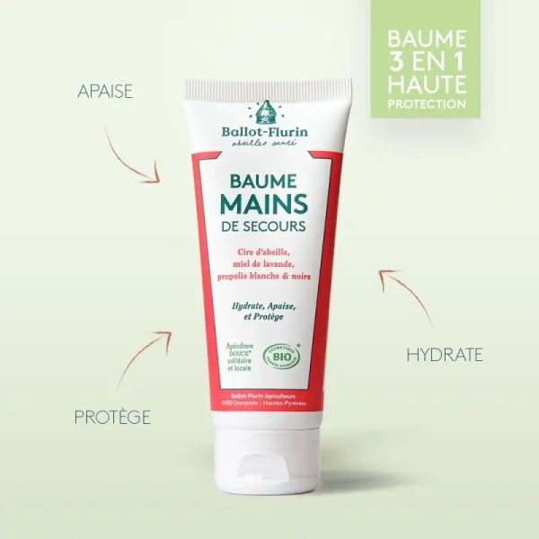 Ballot-Flurin baume mains de secours Bio 75ml