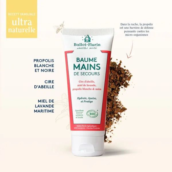 Ballot-Flurin baume mains de secours Bio 75ml