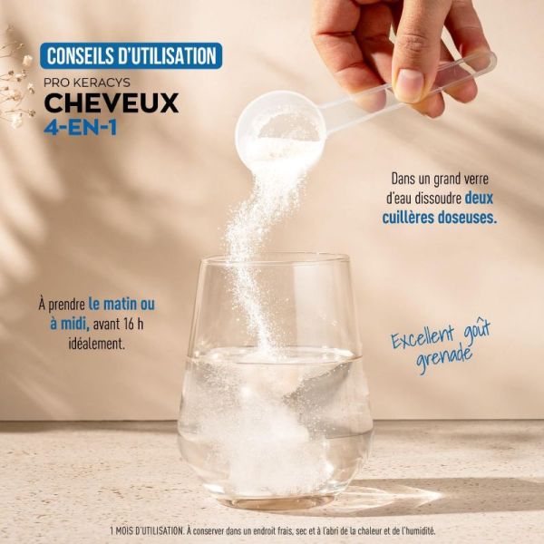 Granions Pro Keracys Cheveux 4en1 Collagène + Kératine + Biotine 300g