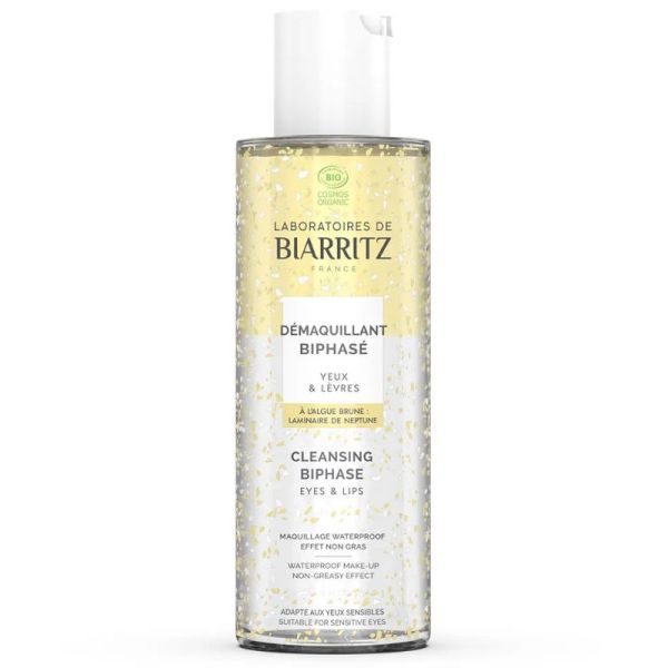 Laboratoires de Biarritz nettoyants démaquillant biphasé yeux sensibles & lèvres 125ml