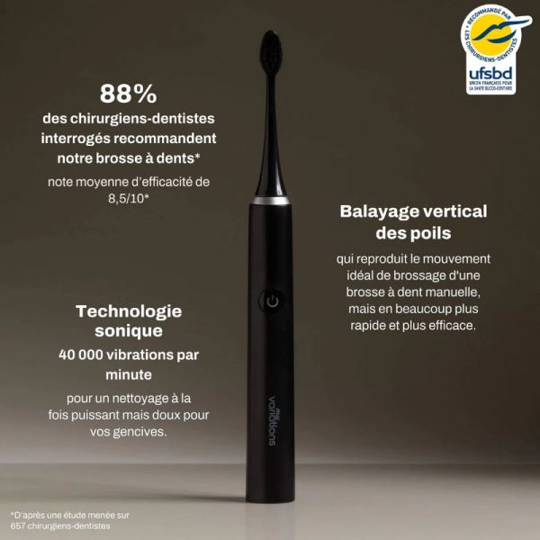My Variations Brosse à dents électrique Noir