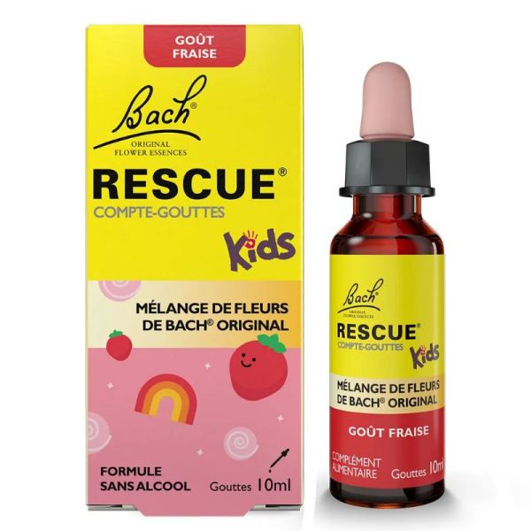 Bach Rescue Kids compte-gouttes concentré de sérénité goût Fraise 10ml