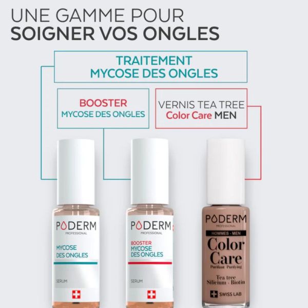 Poderm Color Care vernis à ongles soin tea tree Homme 8ml