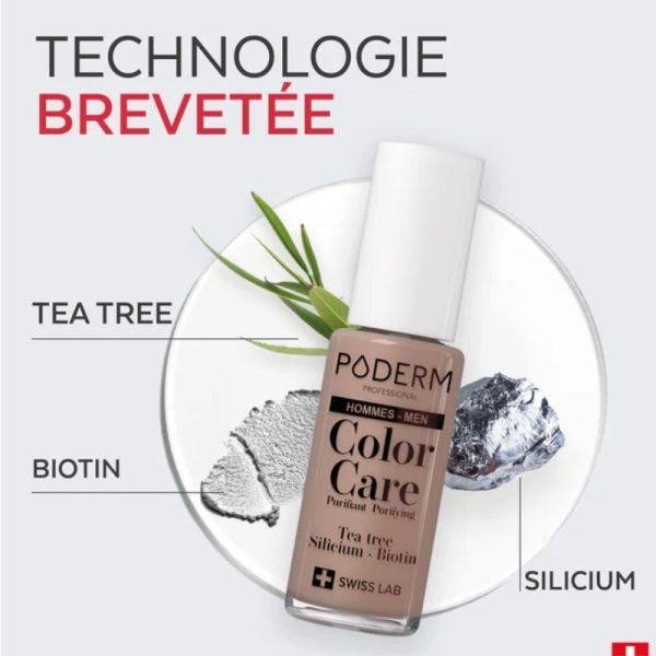 Poderm Color Care vernis à ongles soin tea tree Homme 8ml