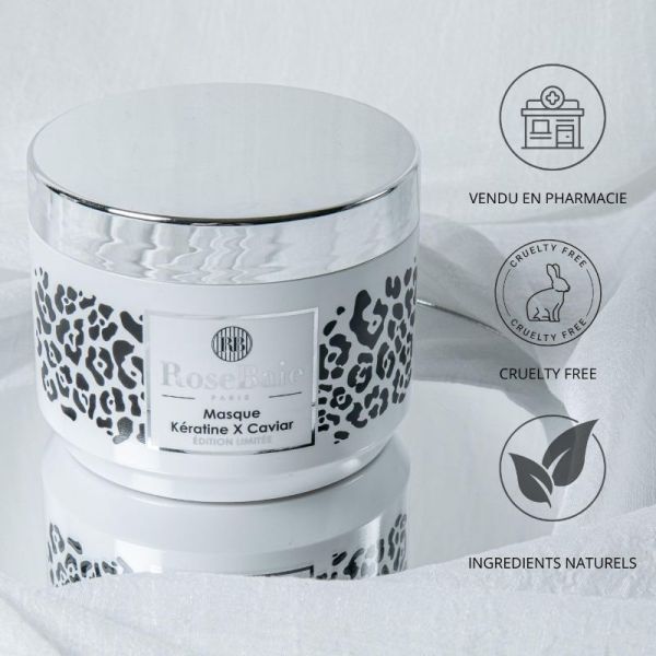 RoseBaie masque duo caviar & kératine anti-âge réparation intense 500ml