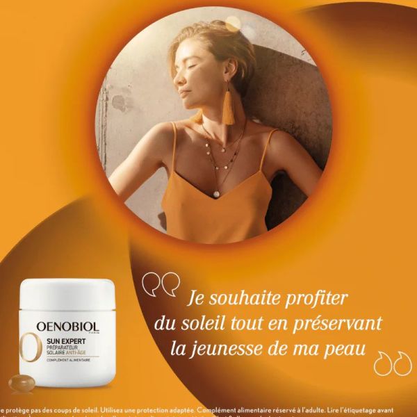 Oenobiol Sun Expert préparateur solaire anti-âge 2x30 capsules