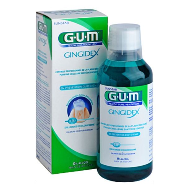 Gum Gingidex bain de bouche 0,06% 300ml