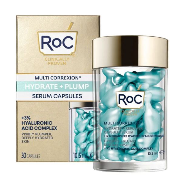 RoC Multi Correxion hydrater + repulper capsules sérum 30 capsules
