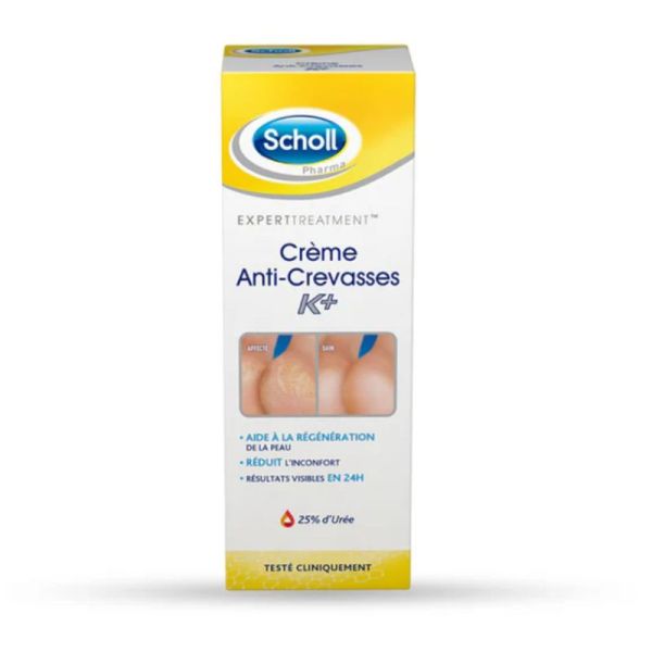 Scholl crème anti crevasses K+ 25% d'urée 60 ml