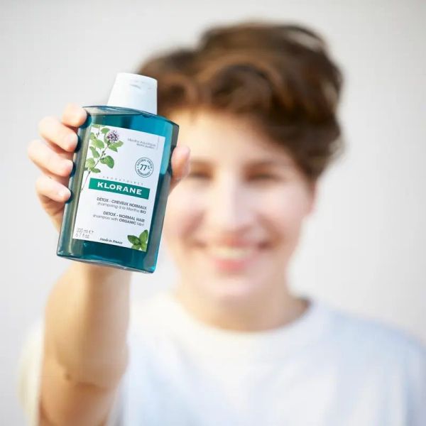 Klorane Menthe Bio shampoing détox cheveux normaux 400ml