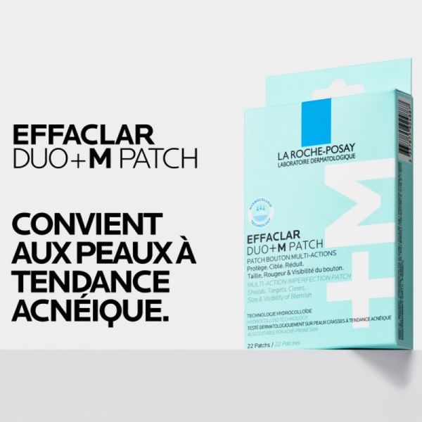 Roche Posay Effaclar Duo+M bouton multi-actions 22 patchs