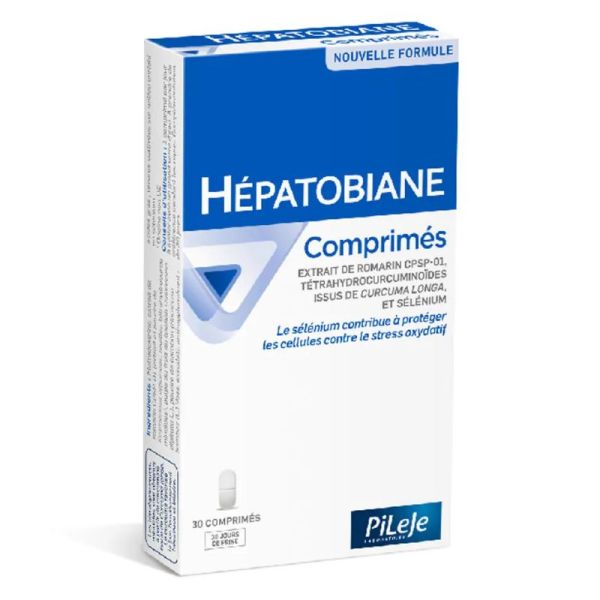 Pileje Hepatobiane Romarin et sélénium 30 comprimés