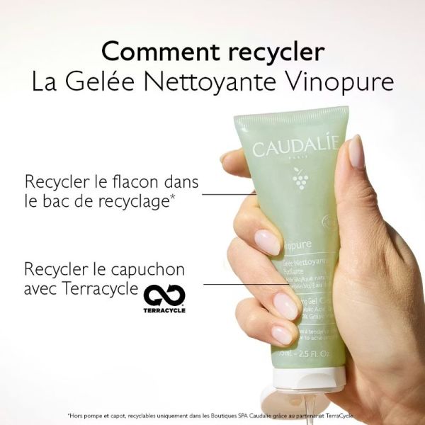 Caudalie Vinopure gelée nettoyante purifiante Bio 75ml