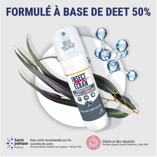 Insect Ecran Moustique guêpe frelon répulsif peau 100ml