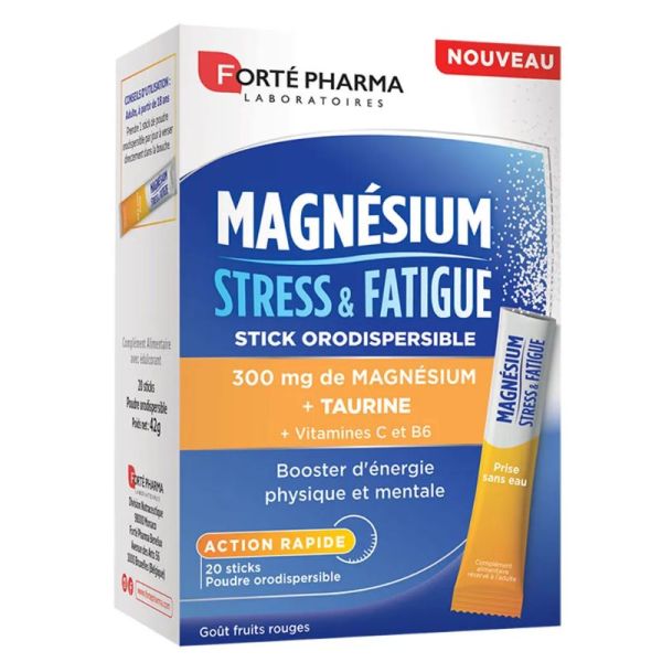 Forté Pharma Magnésium Stress & Fatigue 20 sticks