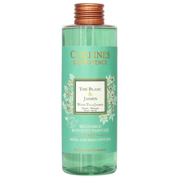 Collines de Provence Recharge Bouquet Parfumé Duo Thé Blanc & Jasmin 200ml