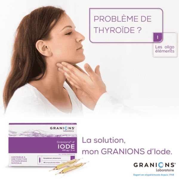 Granions Iode Oligoélément 30 ampoules buvables