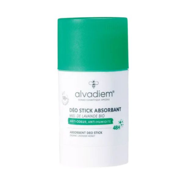 Alvadiem déodorant stick absorbant au miel de lavande bio 50g