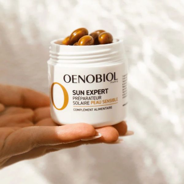 Oenobiol Sun Expert préparateur solaire peau sensible 2x30 capsules