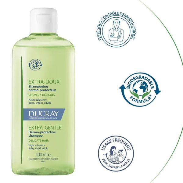 Ducray extra doux shampoing dermo protecteur 400ml
