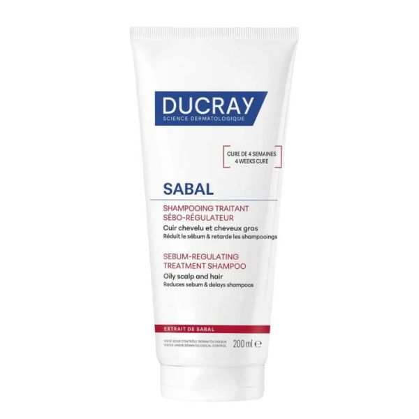 Ducray Sabal shampooing traitant sébo-régulateur 200 ml
