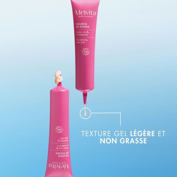 Melvita Source de roses gelée nuit revitalisante bio 40ml