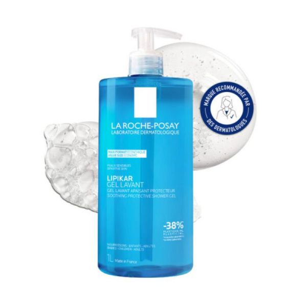 Roche Posay Lipikar gel lavant apaisant protecteur 1 litre
