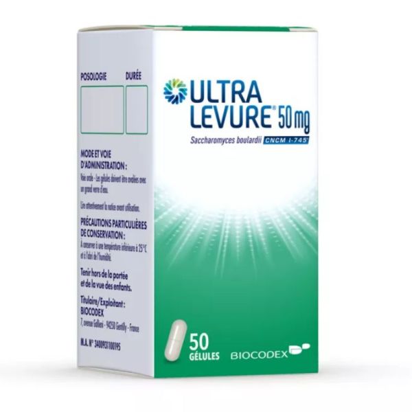 Biocodex Ultra Levure 50mg 50 gélules