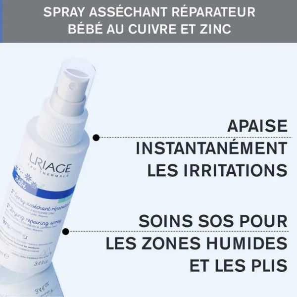 Uriage Bébé 1er spray asséchant réparateur 100ml