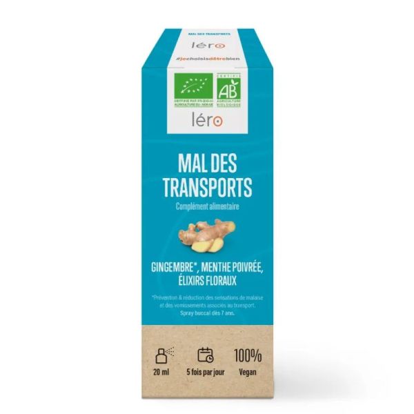 Spray mal des transports gingembre bio 20ml