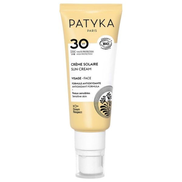 Patyka crème solaire visage SPF30 Bio 40 ml