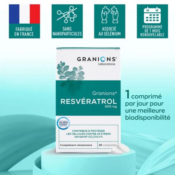 Granions Resvératrol 200 mg 30 Comprimés