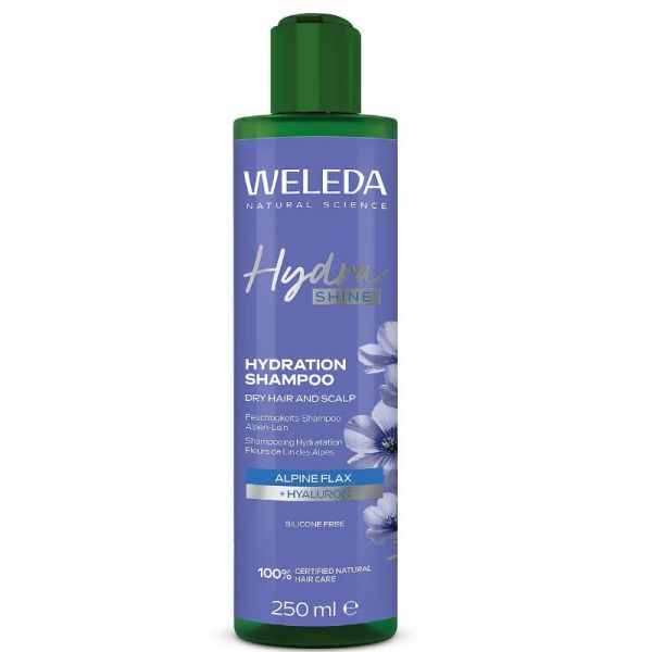 Weleda Hydra Shine shampoing hydratant au Fleurs de Lin des Alpes 150 ml