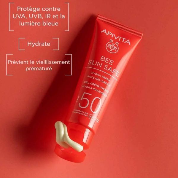 Apivita Bee Sun Safe gel crème visage hydra fraîcheur SPF50 50ml
