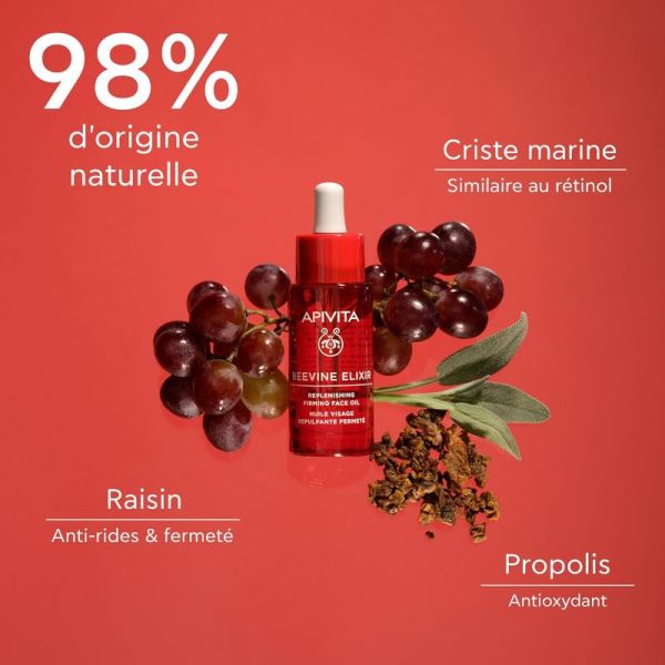 Apivita Beevine Elixir huile visage repulpante 30ml