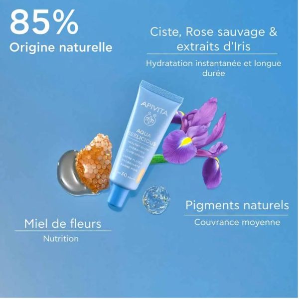 Apivita Aqua Beelicious crème fluide hydratante bonne mine SPF30 40ml
