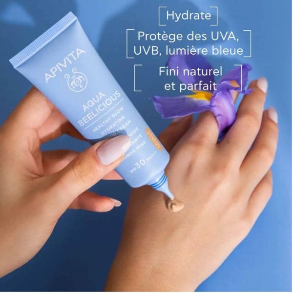 Apivita Aqua Beelicious crème fluide hydratante bonne mine SPF30 40ml