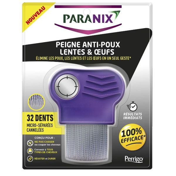Paranix peigne anti-poux lentes et œufs